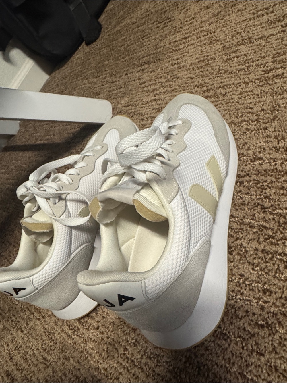 Veja White and Cream Women's Sneakers